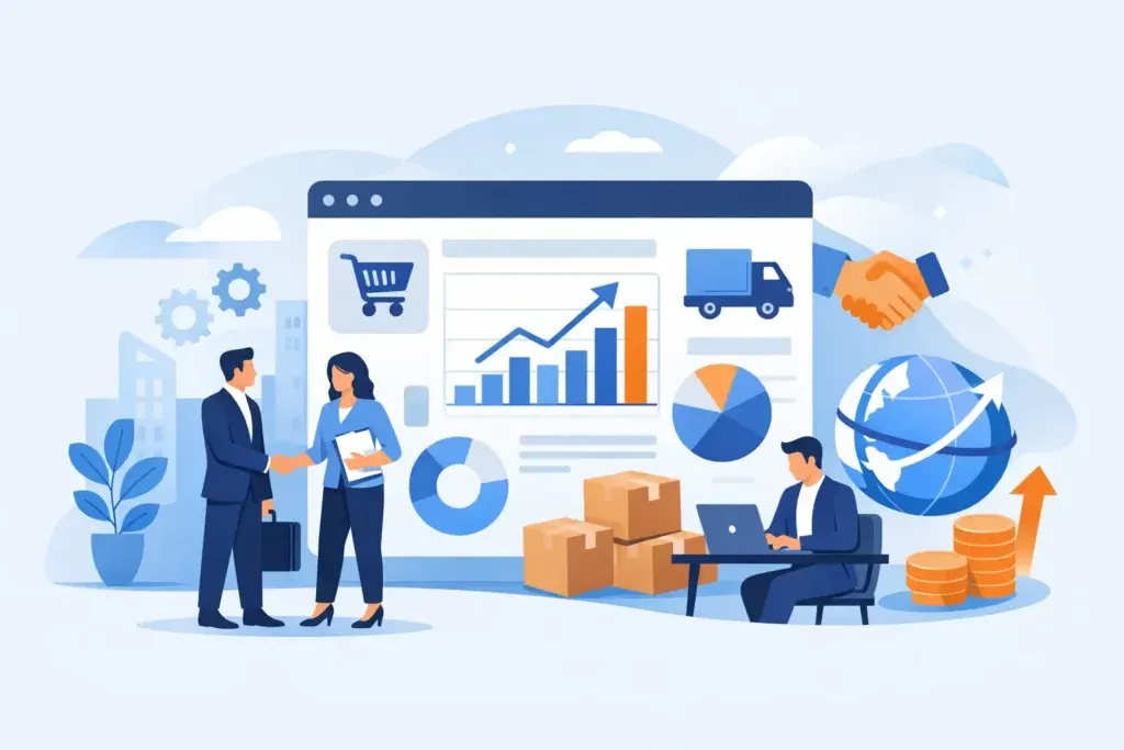 Strona internetowa dla firmy B2B, która sprzedaje
